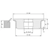Diamut A33 R10 - Pos 4, OD 120x35 Bore, HYS Continuous Diamond Profile Wheel