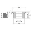Diamut E33 B8 - Pos 2, OD 80x35 Bore, HYS Continuous Diamond Profile Wheel