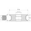 Diamut T31.5 R10 - Pos 1, OD 120x35 Bore, HYS Segment Diamond Profile Wheel