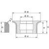 Diamut A33 R10 - Pos 2, OD 80x35 Bore, HYS Continuous Diamond Profile Wheel