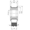 Diamut T33 R3 FLX - Pos 6, ID 60x35 Bore, Flash White Polish Profile Wheel