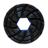 GlossFire-F (Toro F) Flat Edge Resin Polishing Wheel, 6 in, 100 Grit