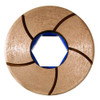 GlossFire-F (Toro F) Flat Edge Copper Polishing Wheel, 5 in, 50 Grit