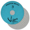 Viper Elite 6-Step Diamond Granite Wet Polishing Pad, 4 in, Step 3