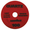 Weha 7-Step Quartz Diamond Polishing Pad, Red, 4 in, 100 Grit