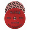Weha Matrix Honeycomb 7-Step Dry Polishing Pad, Red, 4 in, 100 Grit