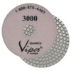 Viper 7-Step Quartz Diamond Wet Polishing Pad, 4 in, 3000 Grit