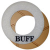 Viper Turbo Wheel Polishing Disc, 3 in, Buff Light Stone