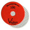 Viper White Resin Wet 7-Step Polishing Pad 4 in, Red, 100 Grit