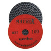Weha Matrix 7-Step Wet Polishing Pads, 4 in, 100 Grit