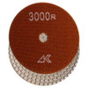 Alpha Ceramica Dry Polish Pad, 4 in, 3000 Grit