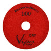 Viper 7-Step Diamond Granite Dry Polishing Pad, 4 in, 100 Grit