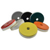 SuperEdge In-Line Snail Lock Bullnose Polishing Wheel, 5 in, 1800 Grit