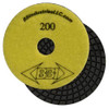 BBI 7-Step Wet Polish Pad 4 in, 200 Grit, Yellow
