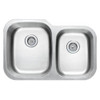 Envy Stainless Steel Sink, 16 Gauge, 60/40, 31-7/16 in (L) x 20-7/16 in (H) x 9 in (D)