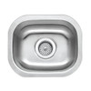Envy Stainless Steel Sink, 18 Gauge, Small Bar, 15-1/16 in (L) x 12-11/16 in (H) x 7 in (D)