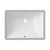 Envy Undermount Porcelain Vanity Sink, Rectangular, White, 20-5/8 in x 14-3/4 in x 8 in (Must Buy 2 Pack)