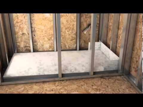 Noble Freestyle PVC  Linear Drain Kit, Pyramid, 54 in