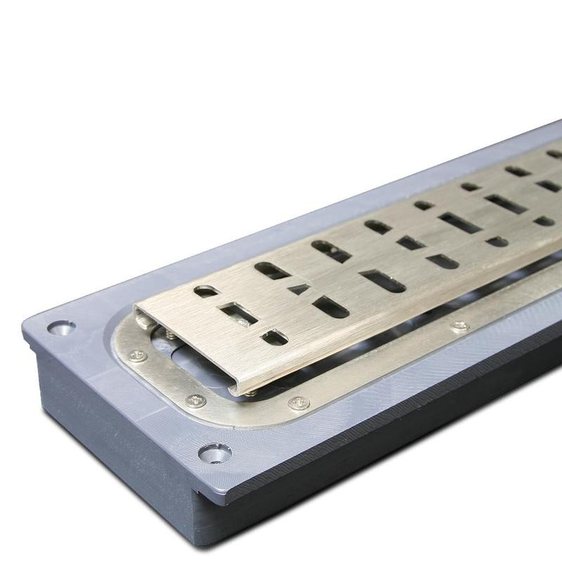 Noble Freestyle ABS Linear Drain Kit, Wave, 60"