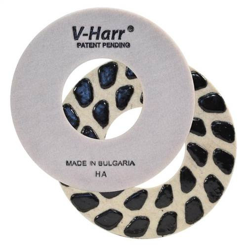 V-Harr Felt Backed Diamond Polishing Pad, 7", 120 Grit