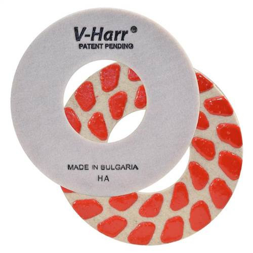 V-Harr Felt Backed Diamond Polishing Pad, 7", 220 Grit