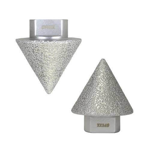 Apexx Brazed Diamond Cone 2 in x 5/8"-11 Thread