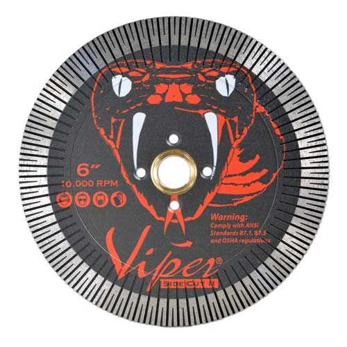 Viper Side Cut 2 Blade, 6 In, 7/8 5/8 Arbor, Quad Holes