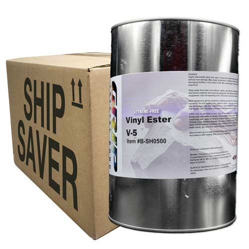 Grip Crystal Bond Vinyl Ester V-5 Semi Knife Grade Adhesive, 5 Gal Ship Saver