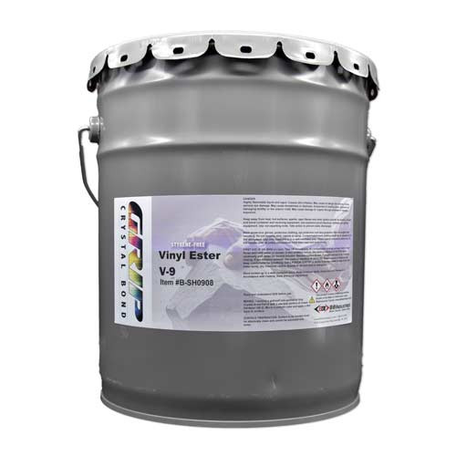 Grip Crystal Bond Vinyl Ester V-9 Knife Grade Adhesive, 5 Gal Pail