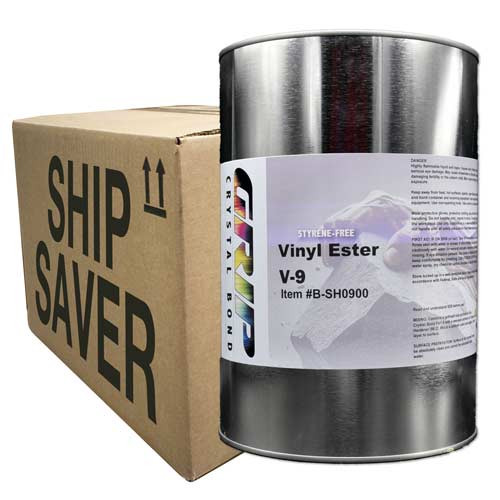 Grip Crystal Bond Vinyl Ester V-9 Knife Grade Adhesive, 5 Gal Ship Saver