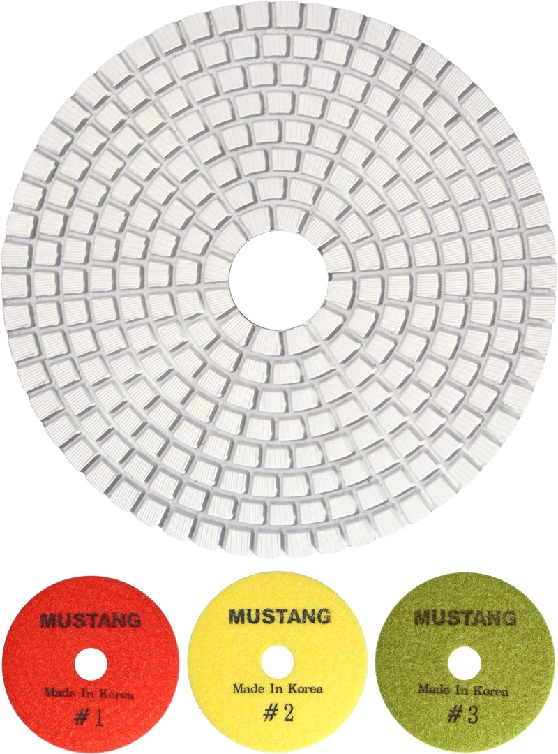 Mustang Snowflake 4" 3-Step Polishing Pad Pos. 2