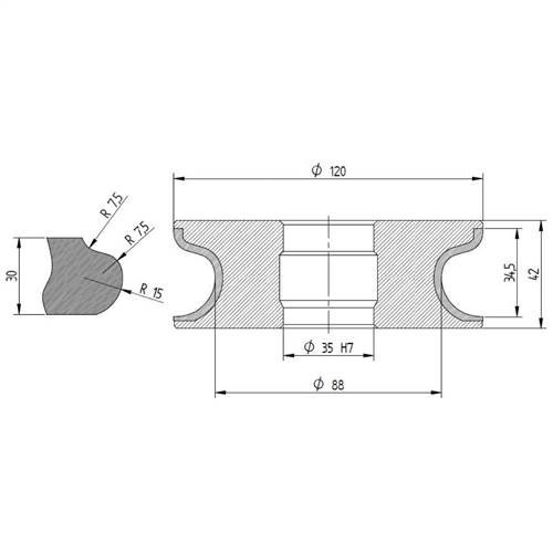 Diamut FB33 CNC Profile Wheel