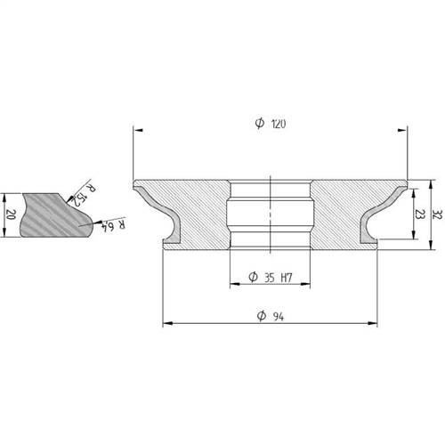Diamut G23 CNC Profile Wheel