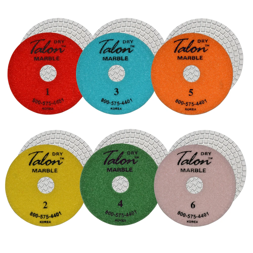Talon 6-Step Marble Dry Polishing Pads