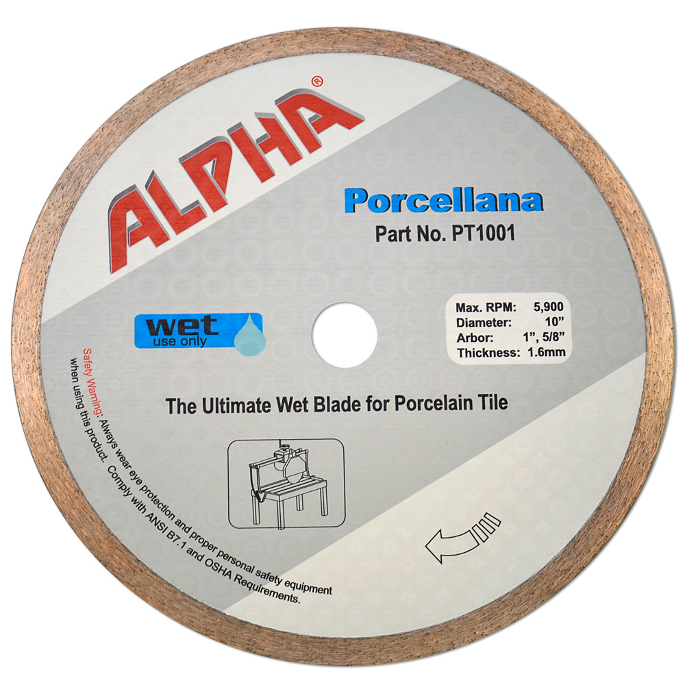 Alpha Porcellana Porcelain Tile Blades