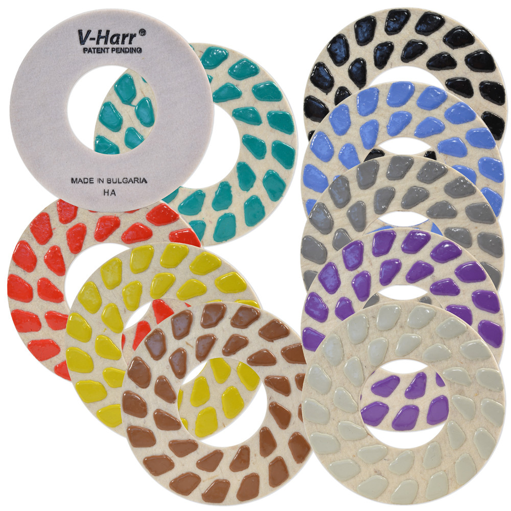 V-Harr Felt Backed Polishing Pads 7"