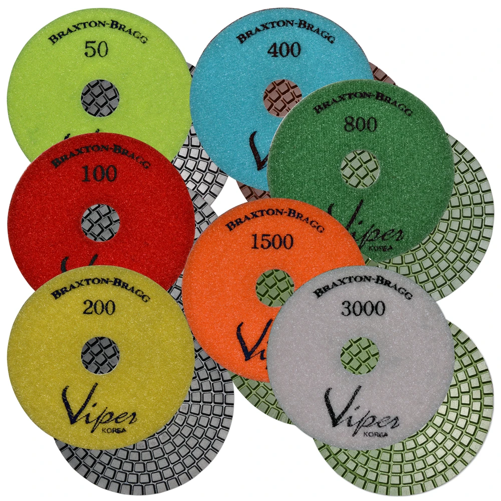 Viper 7-Step Wet Diamond Polishing Pads 5"