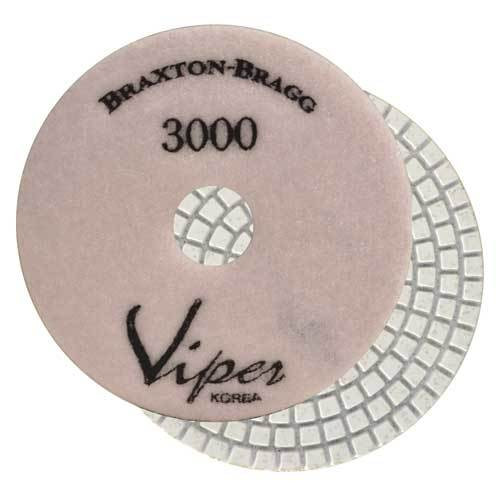 Viper White Resin Wet 7-Step Polishing Pad 5 in, Pink, 3000 Grit