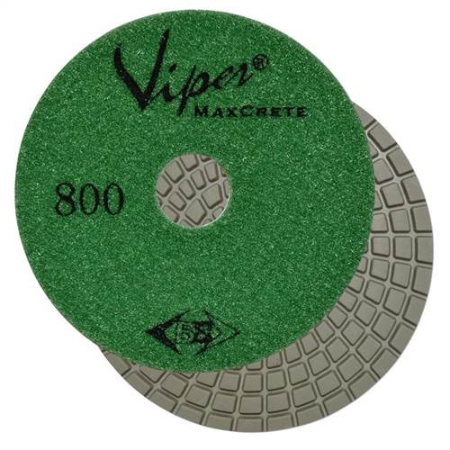 Viper 7-Step MaxCrete Dry Polishing Pad For Concrete, 5 in, 800 Grit
