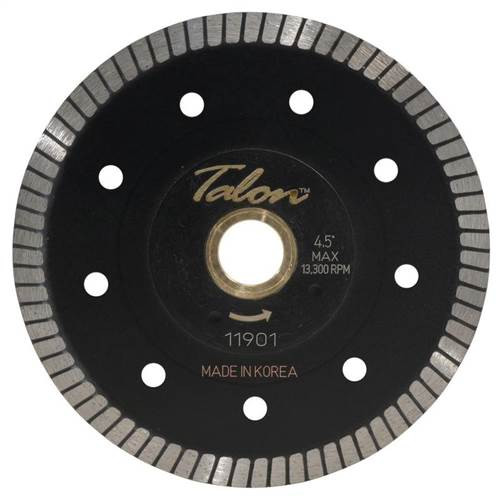 Talon Thin Turbo Diamond Granite Blade With Flange, 4-1/2 in