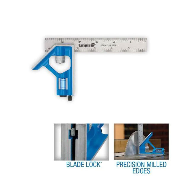 Empire True Blue 6 in Standard Combination Square