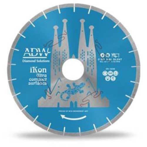 ADW Ikon Plus V25 Dekton Bridge Saw Blade, 14 in, Breton, Denver, Donatoni Pinholes