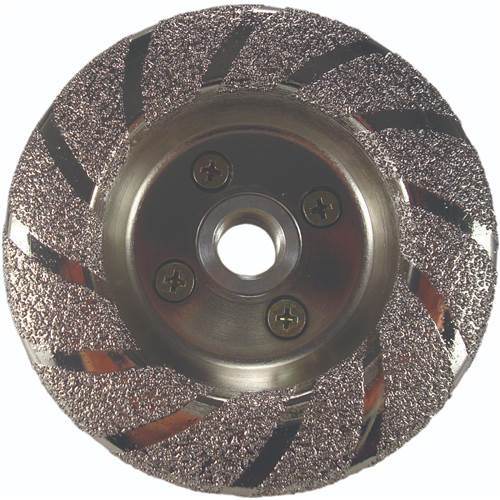Weha Vacuum Brazed Diamond Contour Cup Wheel 4 in (Coarse)103110