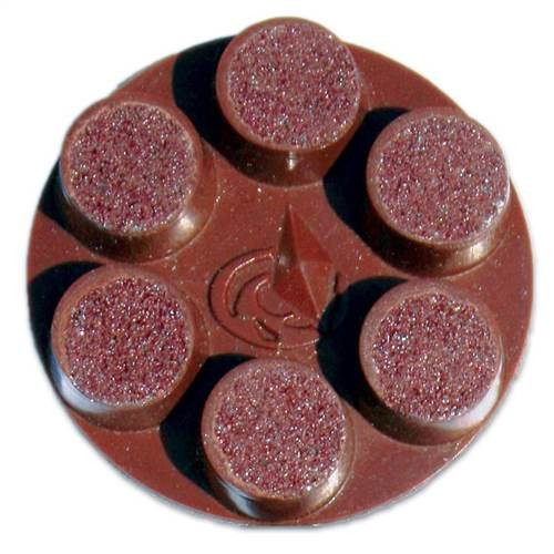 Calibra Ceramic Bond Floor Pads, Dry/Wet, 3 in, 30 Grit - Extra Coarse