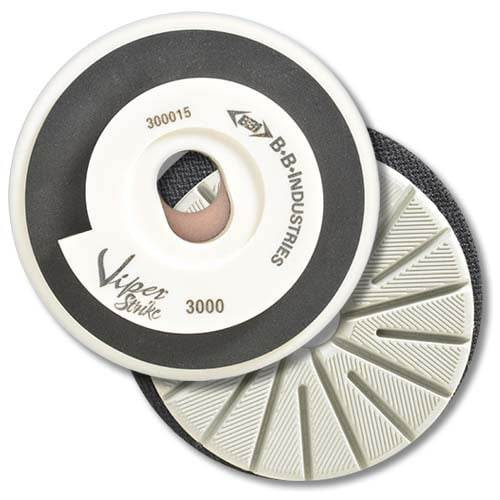 Viper Strike 7-Step Multi-Edge Offset Snail Lock Inline Polishing Wheel, 5-1/2 in, 3000 Grit