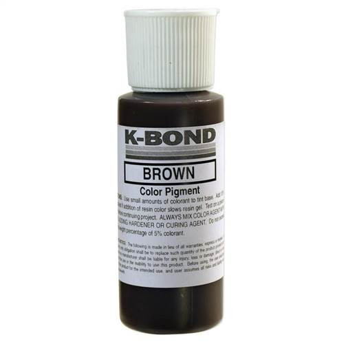 K-Bond Polyester Adhesives Color Paste, Brown 2 oz Squeeze Bottle