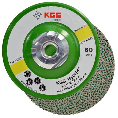KGS Hybrid Flap Disc, 4-1/2 in, 60 Grit