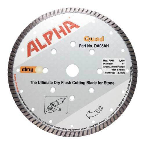 Alpha Dry Quad Blade, 8 in