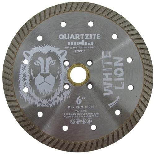 Weha White Lion Quartzite Diamond Turbo Blade, 6 in