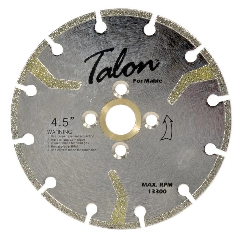 Talon Electroplated Diamond Marble Blade, 4-1/2 in